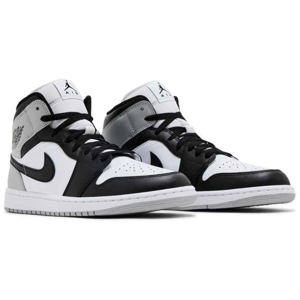 Jordan 1 Mid White Black Light Smoke Grey DQ8426-101 Mens 11 Sneaker